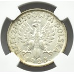 Polska, II RP, Kłosy, 1 złoty 1925, Londyn, NGC MS62