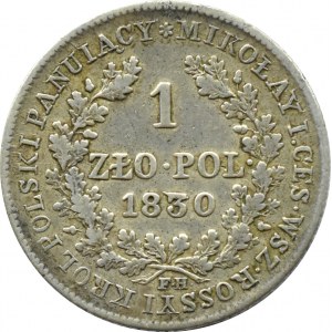 Mikołaj I, 1 złoty 1830 FH, Warszawa