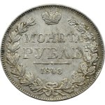 Nikolaus I., 1 Rubel 1843 MW, Warschau, SCHÖN!