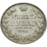 Mikołaj I, 1 rubel 1843 MW, Warszawa, PIĘKNY!
