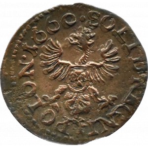 Johannes II. Kasimir, Schilling (Boratine) 1660, Ujazdów