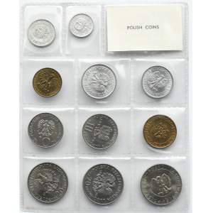 Poland, PRL, Polish coins, 10 groszy-20 zloty 1976, Warsaw, UNC