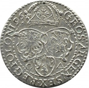 Zygmunt III Waza, szóstak 1596, Malbork, Piękny!