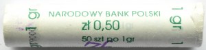Polska, III RP, 1 grosz 1992, Warszawa, rolka bankowa