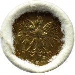 Polska, III RP, 5 groszy 1990, Warszawa, rolka bankowa, RZADKA