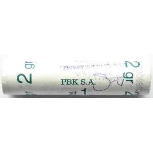 Poland, Third Republic, 2 groszy 1992, Warsaw, bank roll