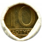 Polen, PRL, 10 Zloty 1989(90), Warschau, Bankrolle, UNC