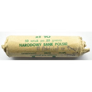 Poland, PRL, 20 groszy 1983, Warsaw, incomplete bank roll