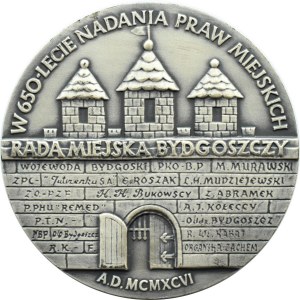 Polen, Medaille zum 650. Jahrestag der Gründung von Bydgoszcz, Kazimierz Wlk. 1333-1370