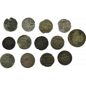 Germany, Brandenburg/Prussia, 16th-17th century, flight of solids (shekels) and 6 pfenigs 1703