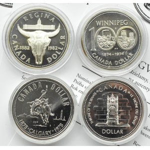 Kanada, Ezbieta II, lot czterech dolarów 1974-1982, Ottawa