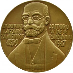Polen, Medaille von Ludwik Zamenhof (1859-1917), Erfinder der Sprache Esperanto
