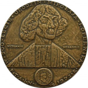 Polska, Medal 500-lecie Urodzin Mikołaja Kopernika 1973, PTNiA