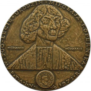 Poland, Medal of the 500th Anniversary of the Birth of Nicolaus Copernicus 1973, PTNiA