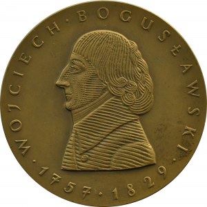 Poland, Medal Wojciech Boguslawski - 200 years of the National Theatre, Warsaw Mint, 1965