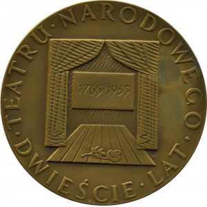 Poland, Medal Wojciech Boguslawski - 200 years of the National Theatre, Warsaw Mint, 1965