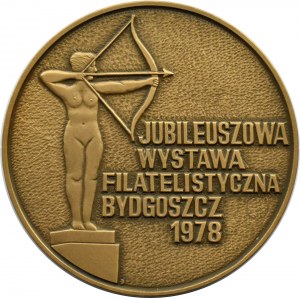 Polen, Medaillen-Philatelie-Ausstellung - 25. Jahrestag des Kreises Nr. 1 in Bydgoszcz, 1978, Münze Warschau