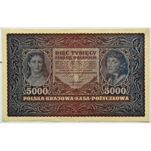 Polska, II RP, 5000 marek 1920, II serja D, Warszawa
