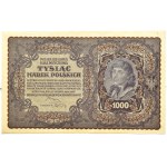 Poland, Second Republic, 1000 marks 1919, 2nd series AE, Warsaw, type 4, UNC
