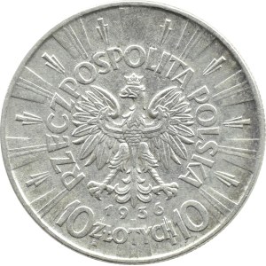 Polska, II RP, Józef Piłsudski 10 złotych 1936, Warszawa