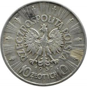 Polska, II RP, Józef Piłsudski, 10 złotych 1937, Warszawa