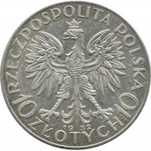 Polska, II RP, Głowa Kobiety, 10 złotych 1932, Warszawa