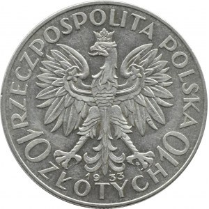 Polska, II RP, Głowa Kobiety, 10 złotych 1933, Warszawa