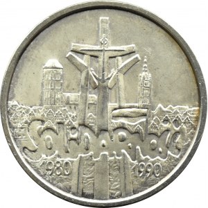 Polska, III RP, Solidarność, 100000 złotych 1990, typ B, Warszawa