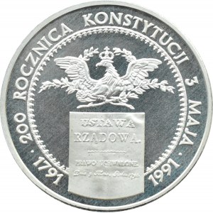 Polska, III RP, Rocznica Konstytucji 3-go maja, 200000 złotych 1991, Warszawa, UNC