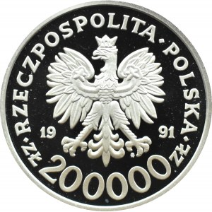 Poland, Third Republic, 200,000 gold 1991, Barcelona 1992 Games
