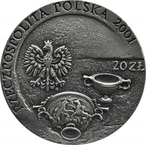 Polska, III RP, 20 złotych 2001, Szlak Bursztynowy, Warszawa, UNC