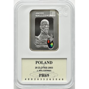 Polska, III RP, 20 złotych 2003, J. Malczewski, Warszawa, UNC