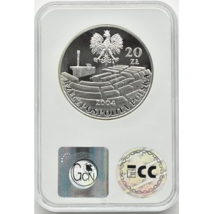 Polen, III RP, 20 Zloty 2004, 15. Jahrestag des Senats, Warschau, UNC