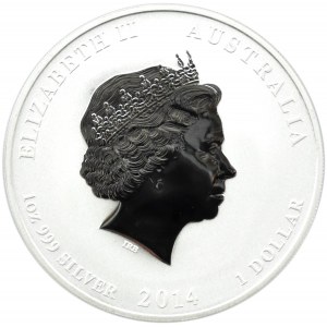 Australia, 1 dolar 2014 P, Rok Konia, Perth, UNC