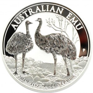 Australien, $1 2019 P, Australischer Emu, UNC