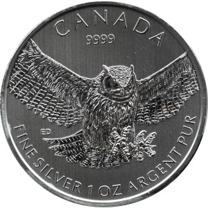 Canada, Virgil owl, $5 2015, Ottawa, UNC