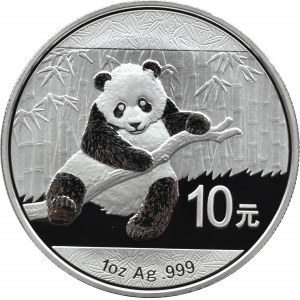 Chiny, Panda, 10 yuanów 2014, Shenyang, UNC
