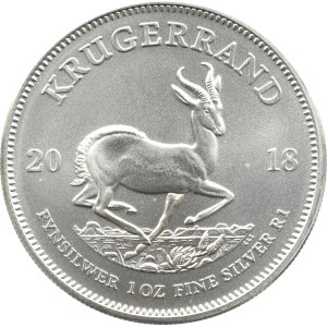 RPA, Krugerrand 2018, uncja srebra, UNC