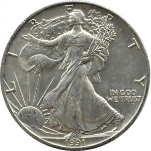 USA, Liberty (Orzeł), 1 dolar 1991, Filadelfia