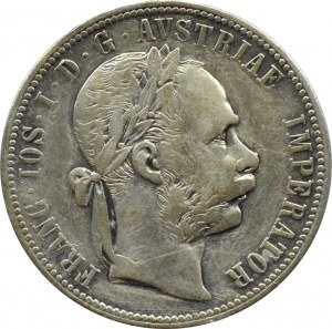 Austro-Węgry, Franciszek Józef I, 1 floren 1881, Wiedeń