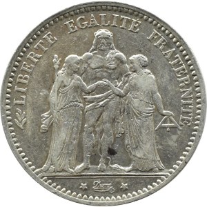 France, Republic, 5 francs 1874 A, Paris