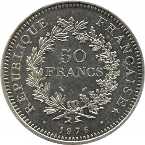 Francja, Herkules, 50 franków 1976 A, Paryż