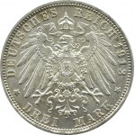 Deutschland, Bayern, Otto, 3 Mark 1913 D, München, SCHÖN