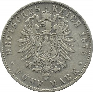 Niemcy, Bawaria, Ludwik II, 5 marek 1876 D, Monachium