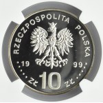 Polska, III RP, Władysław IV - półpostać, 10 złotych 1999, Warszawa, NGC PF69 ULTRA CAMEO