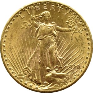 USA, Saint Gaudens, $20 1928, Philadelphia