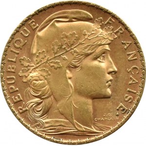 Frankreich, Republik, Hahn, 20 Francs 1903, Paris