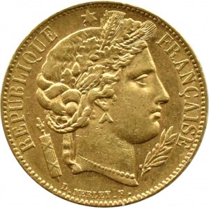 Francja, Republika, Ceres, 20 franków 1850 A, Paryż