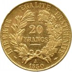 Francja, Republika, Ceres, 20 franków 1850 A, Paryż