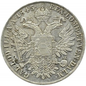 Austria, Ferdinand I Habsburg, thaler 1845 A, Vienna